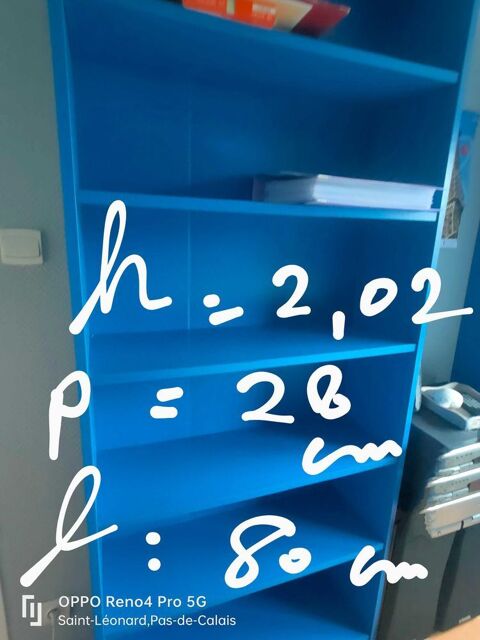 biblioth�que �tag�re Ik�a 25 Saint-L�onard (62)