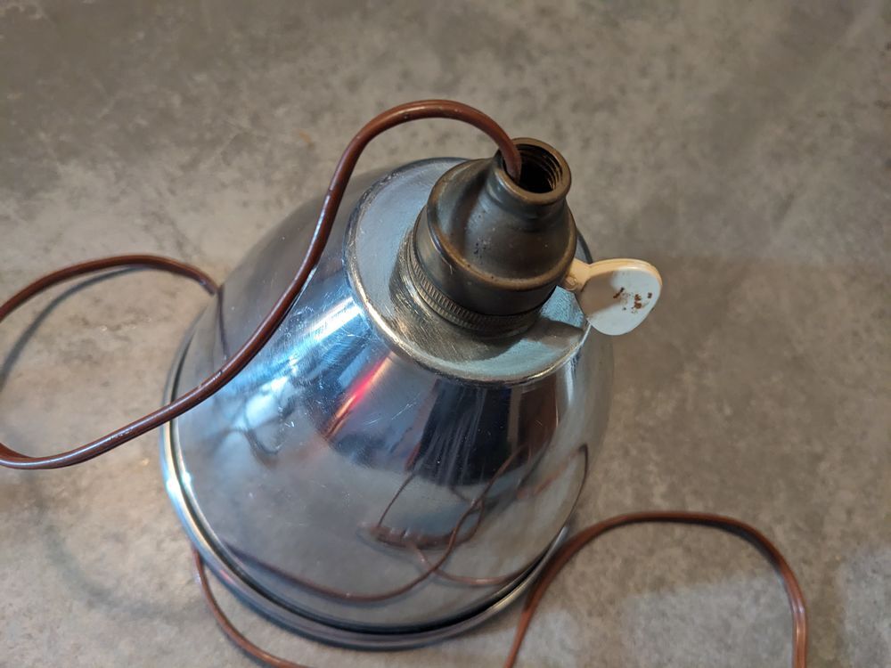 1 Abat jour tulipe en aluminium poli H 11 cm &oslash;13 cm trou 28 Bricolage