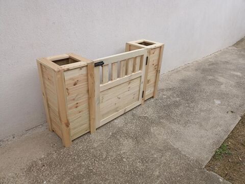 Jardinière et portillon en bois autoclave sur mesure 255 Châteauneuf-les-Martigues (13)