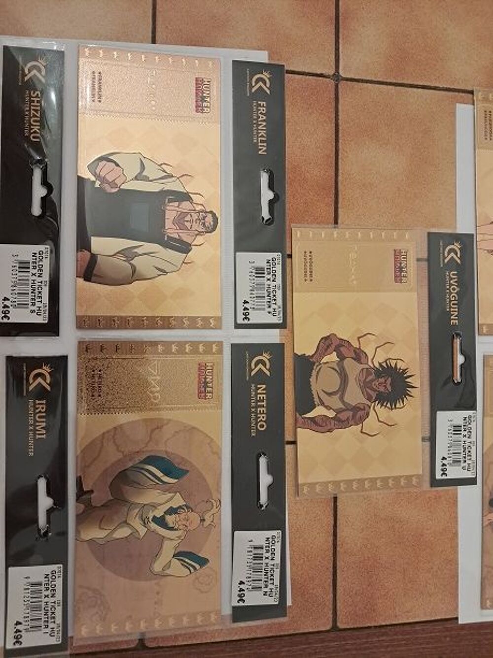 Gold ticket hunter fairy tails billet or manga anime japon 