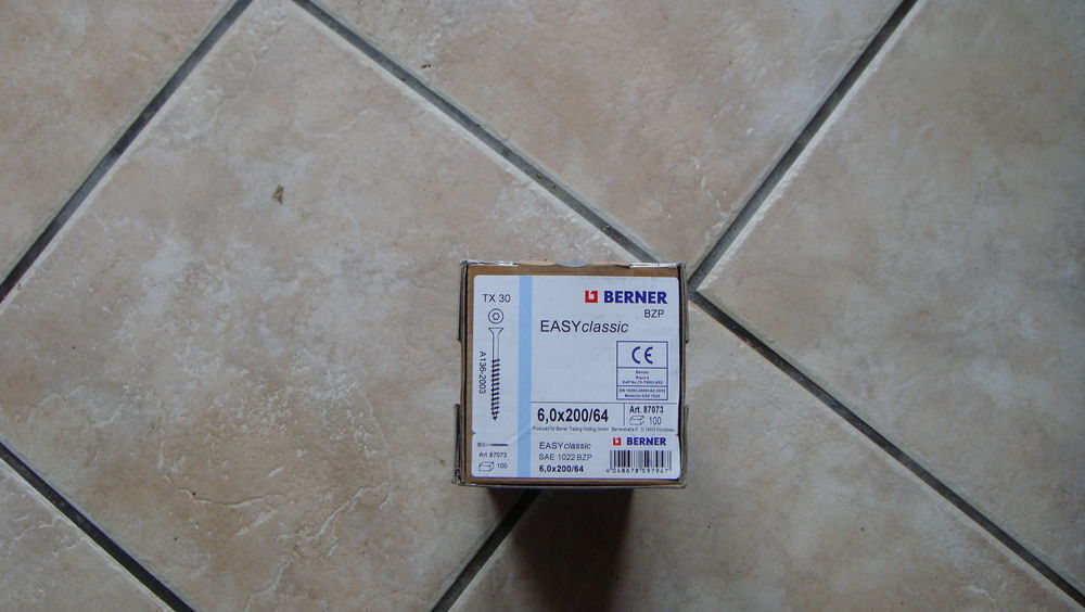 boite de 100 vis 6x200 berner Bricolage