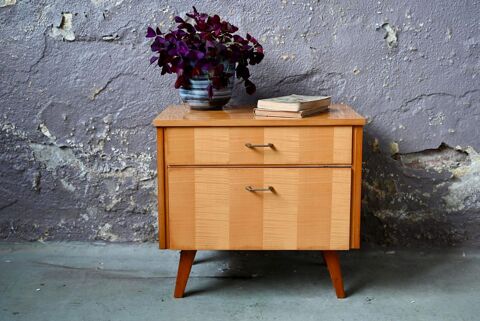 Chevet en bois vintage pieds compas ann�es 50 145 Wintzenheim (68)