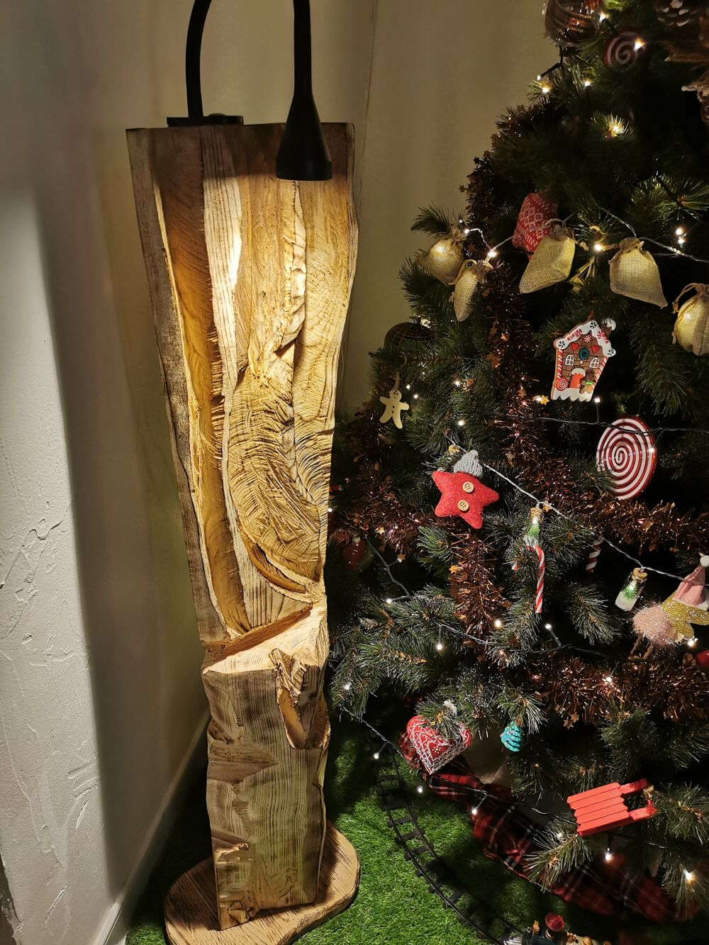 Lampe en bois Décoration