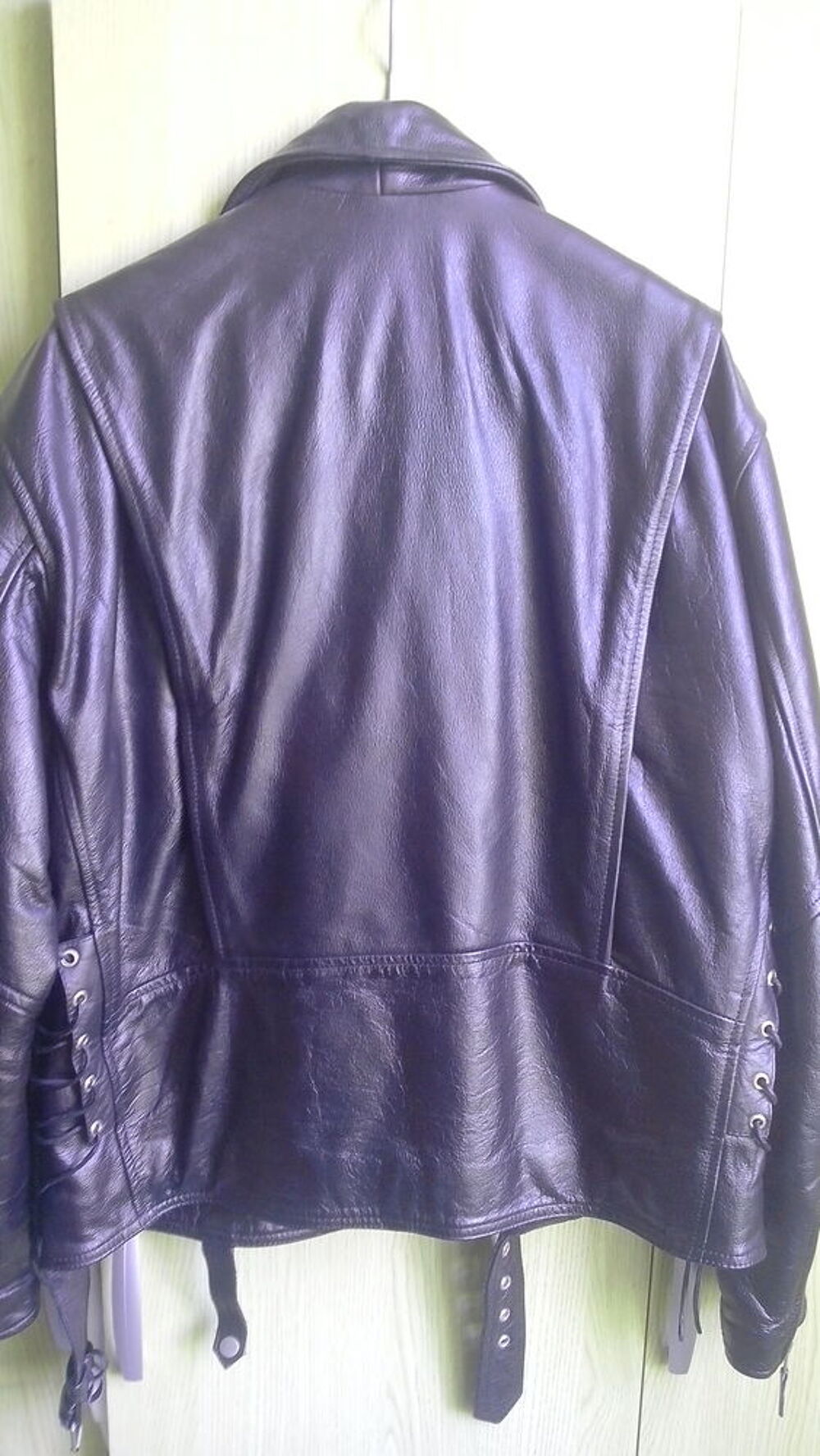 Perfecto en cuir de vachette noir Homme Vêtements