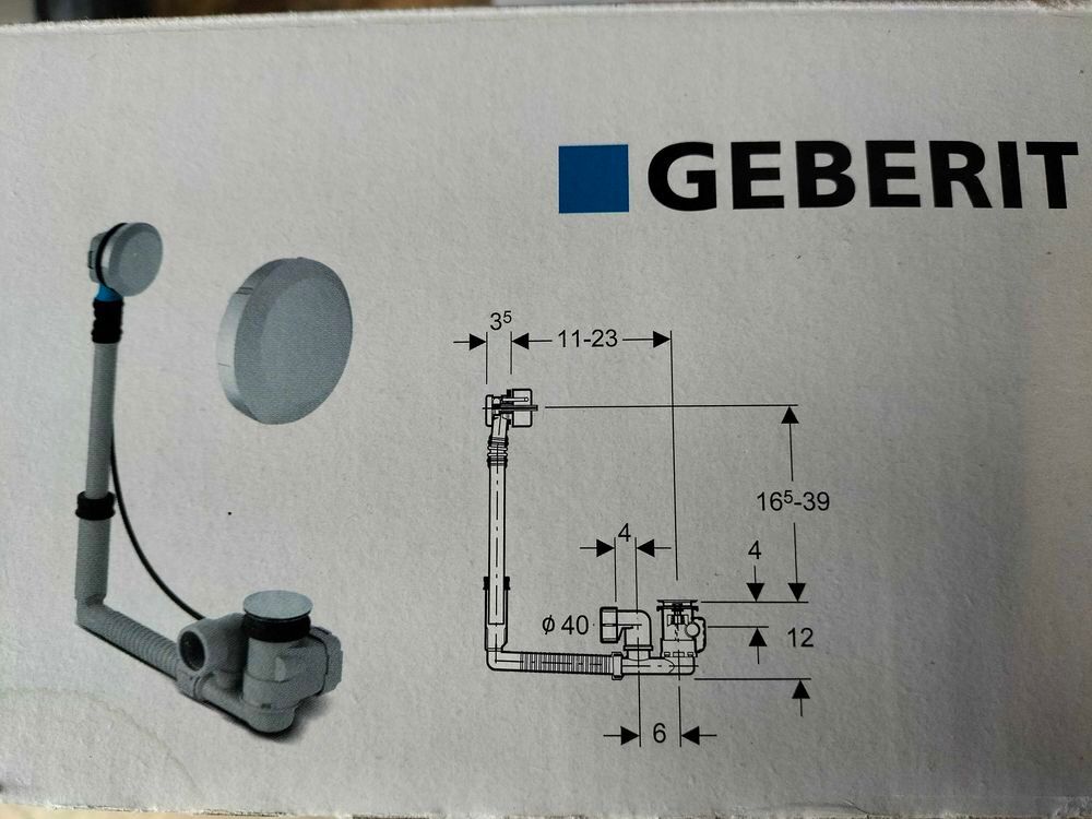 vidage baignoire geberit pi&egrave;ces neuve Bricolage