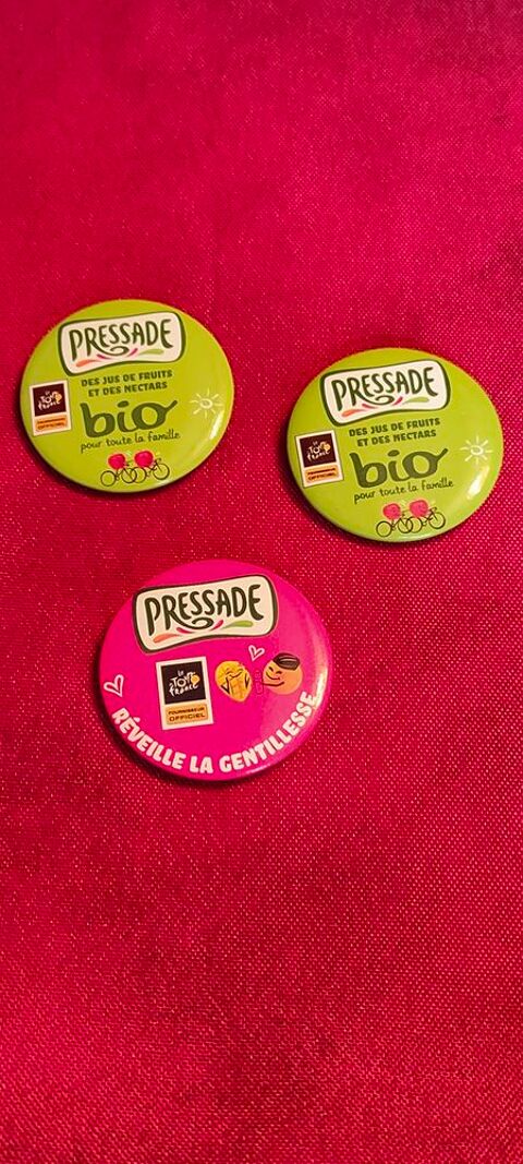 3 badges pressade bio du tour de france 1 Avermes (03)