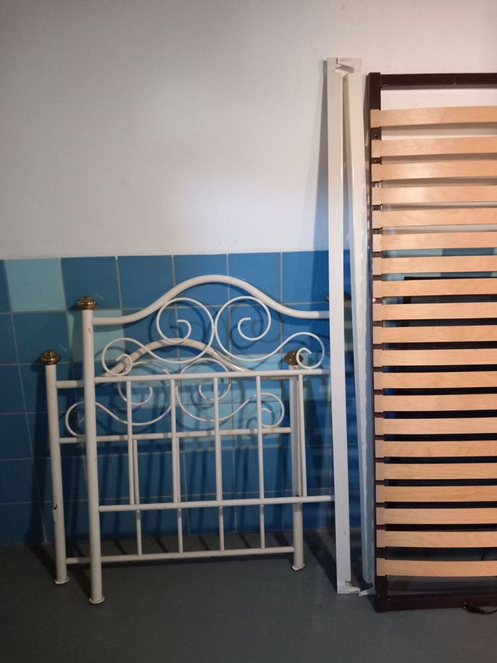 Lit fer forg&eacute; 1 personne Meubles