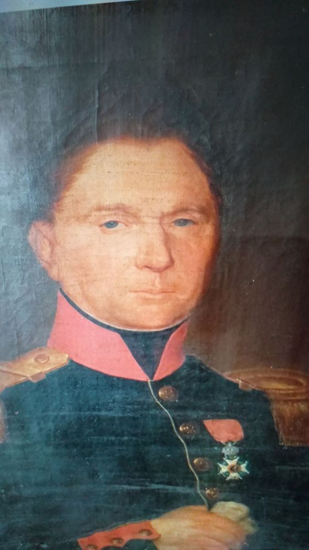 tableau encadr&eacute; colonel de l'arm&eacute;e belge Décoration
