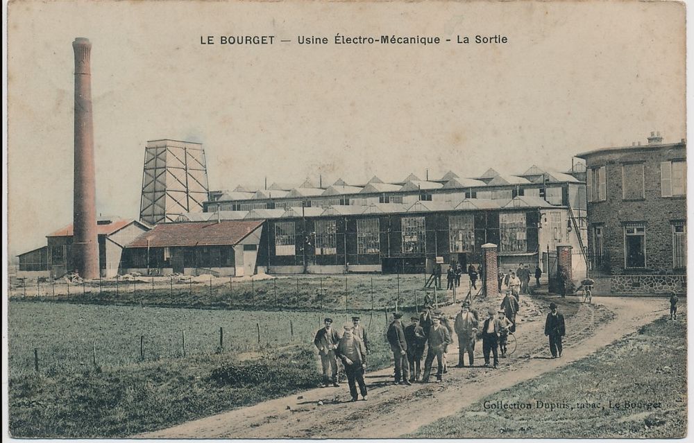93. CPA LE BOURGET. Usine &Eacute;lectro-M&eacute;canique. La Sortie
