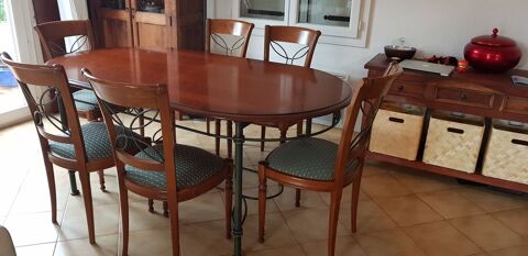 table en meurisier extensible 6/8 places+ chaises 700 Saint-Jean-de-Vdas (34)