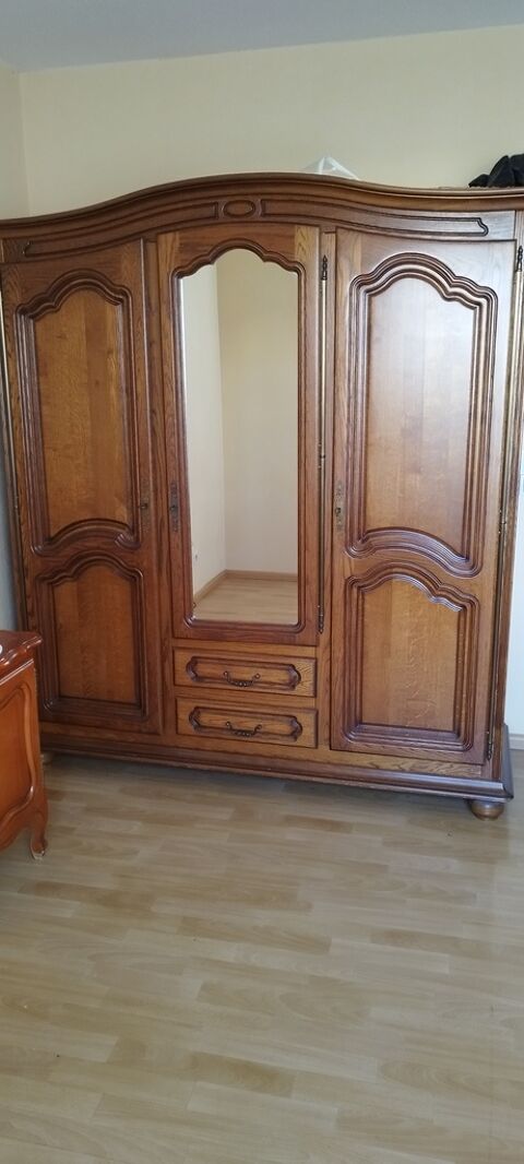 Armoire bois trois portes avec miroir 60 Illkirch-Graffenstaden (67)