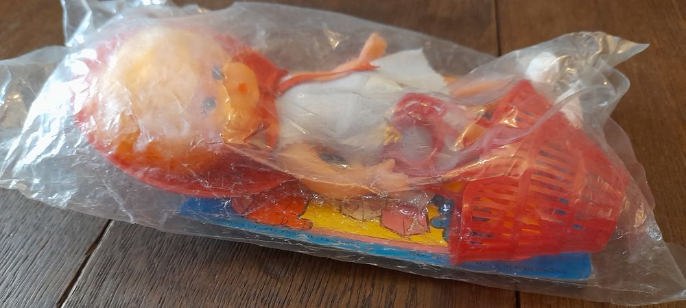 Poup&eacute;e et son cabas - Jouet plastique vintage ann&eacute;e 70 Jeux / jouets