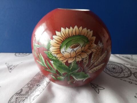 Vase rond c�ramique tournesol �pi 5 Toul (54)