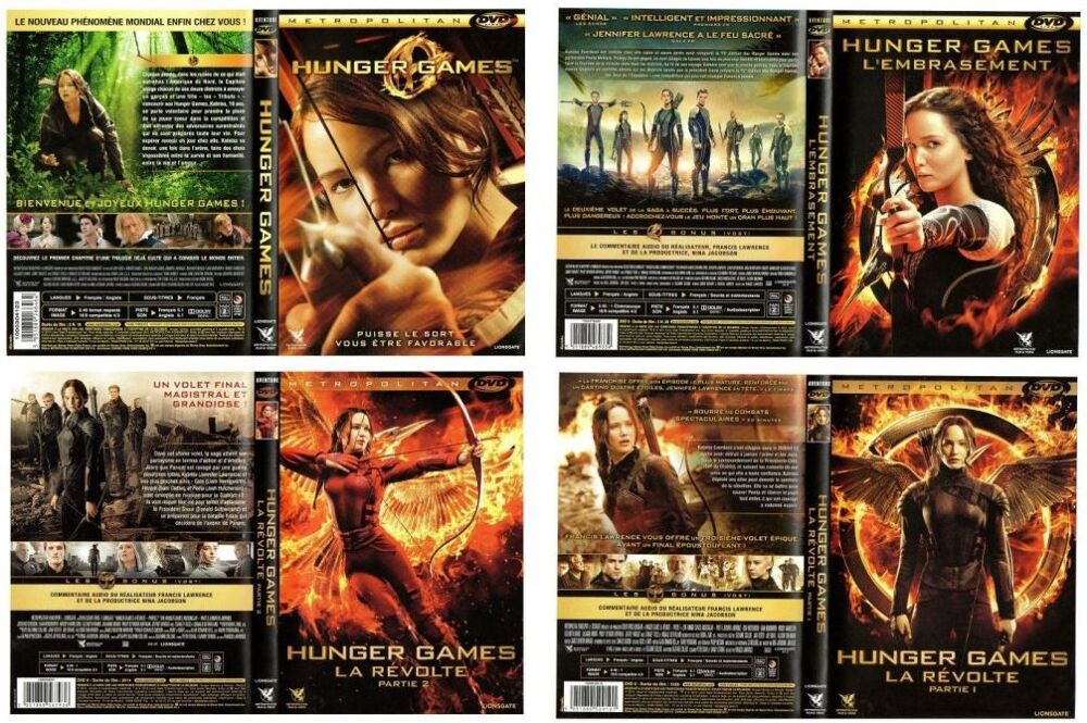 Coffret Hunger Games l'int&eacute;grale 4 DVD + DVD exclusif Fnac DVD et blu-ray
