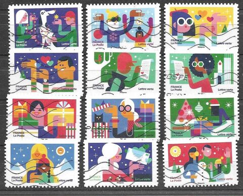 lot de 12 timbres des le no 2344 de 2023 1.2 Maubeuge (59)