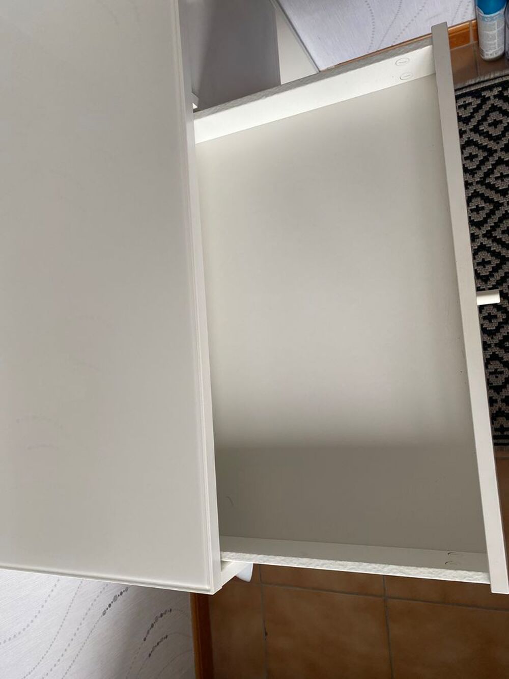 Coiffeuse blanche Ikea SYVDE Meubles