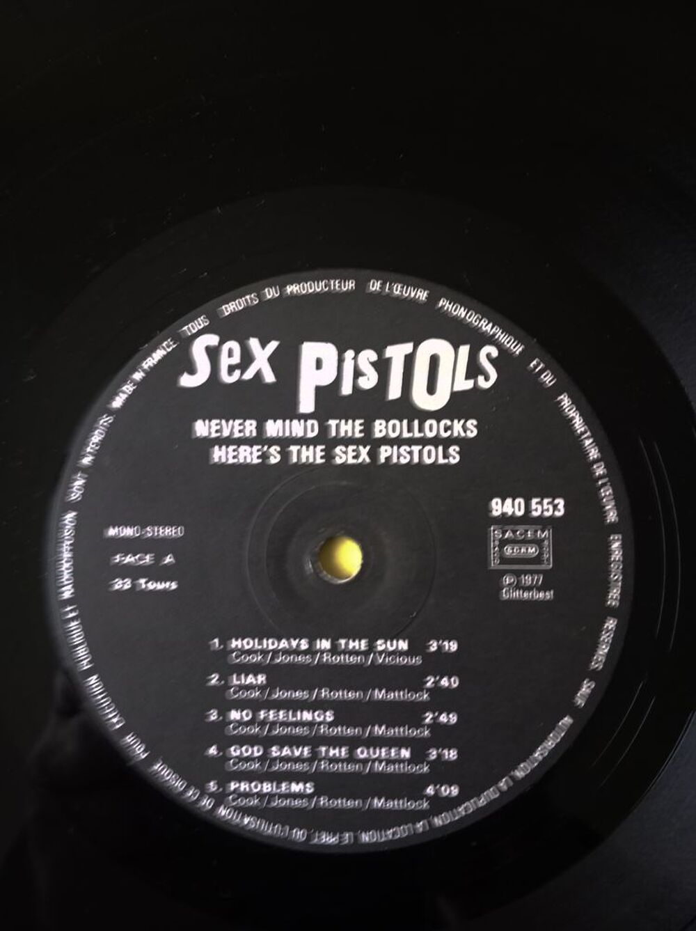 33 tours SEX PISTOLS Never mind the bollocks CD et vinyles