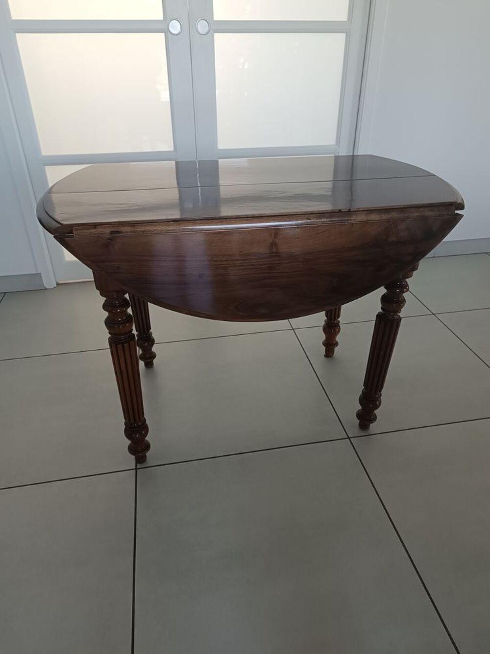 table ronde acajou Meubles