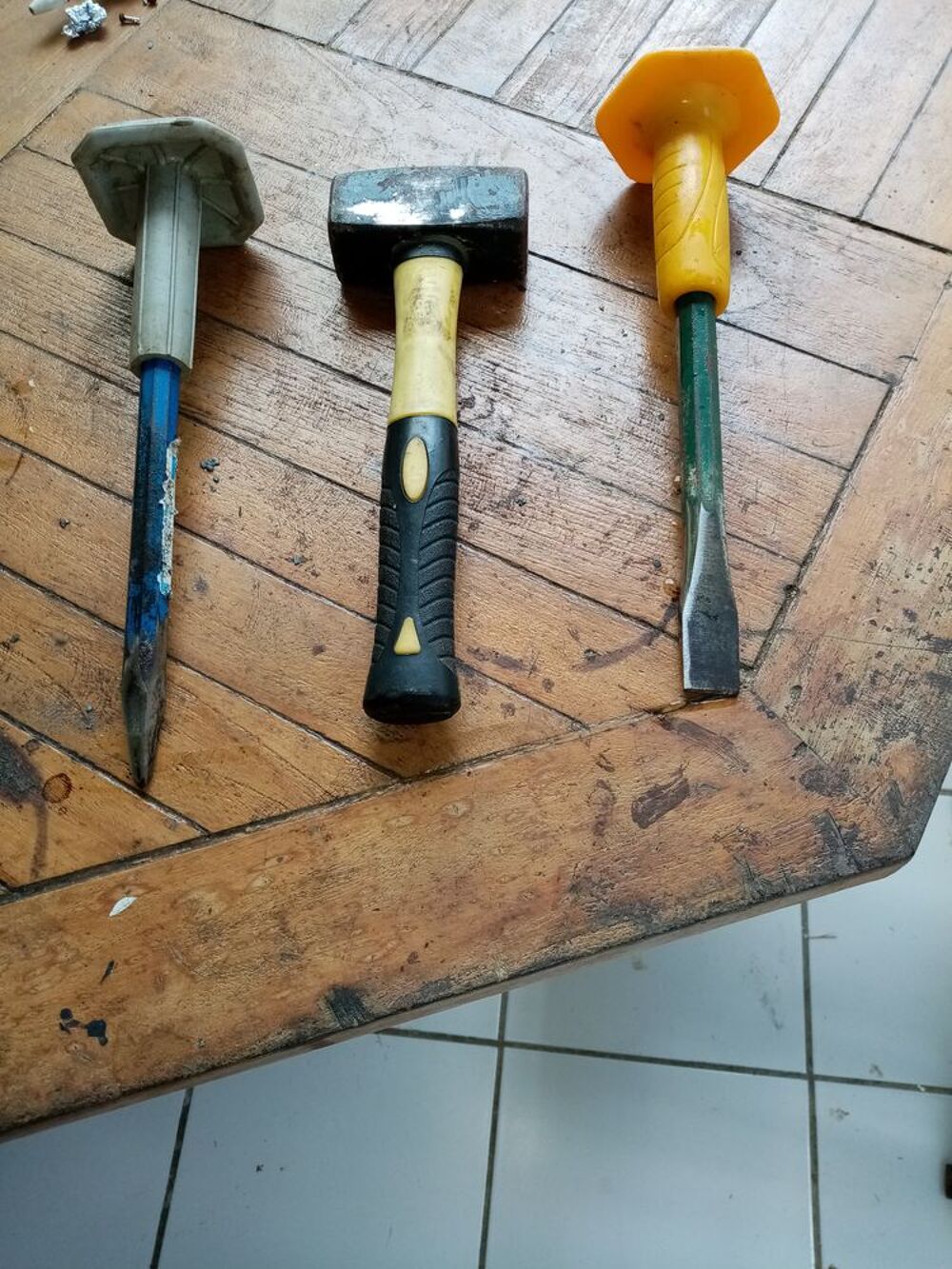 burins et massette Bricolage