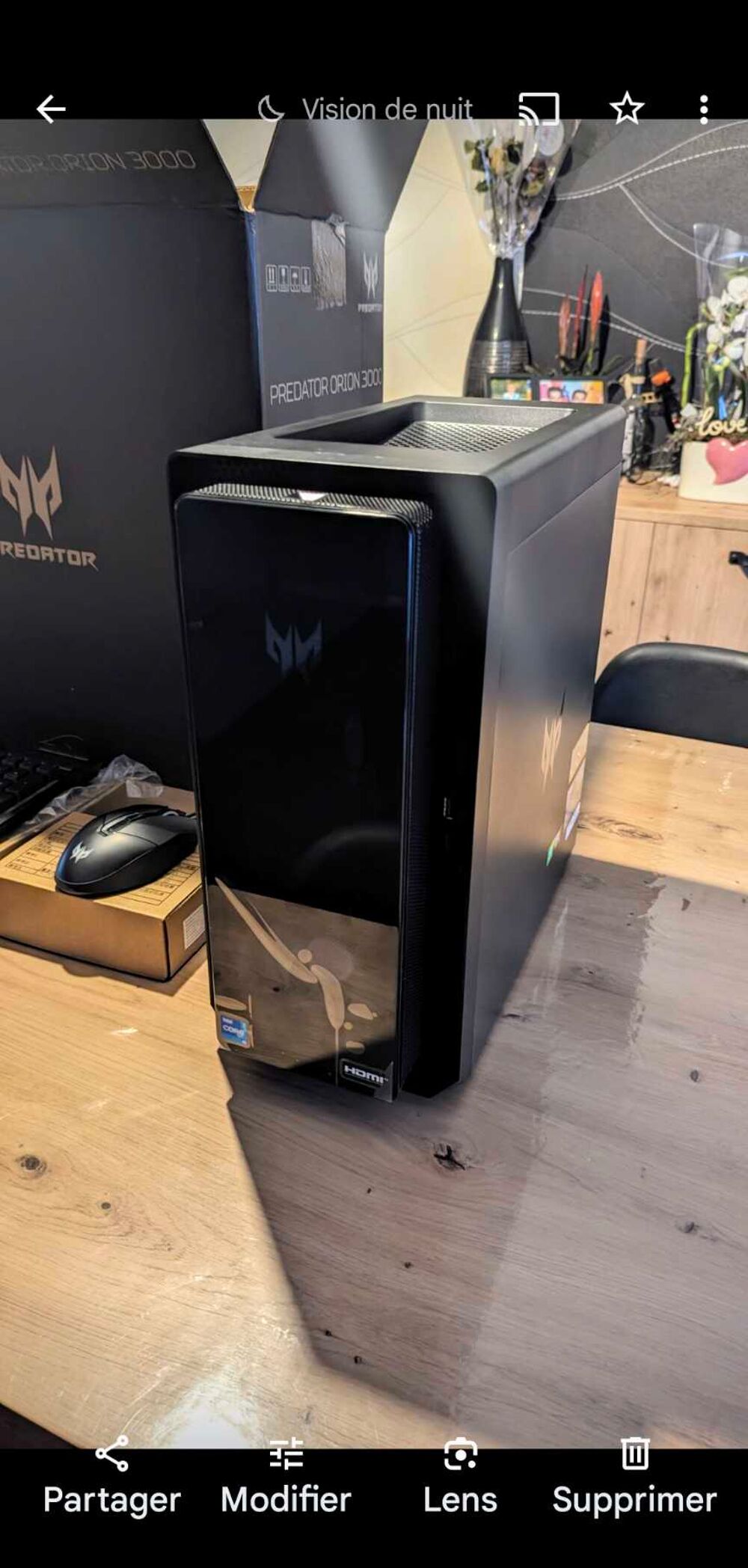 tour gamer acer predator Intel core i5 12400f RtX 3060ti +&eacute;cran Asus 27pouces Matériel informatique