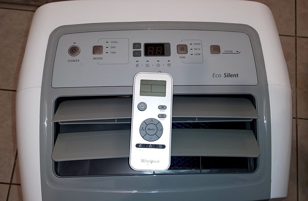 Climatiseur mobile Whirlpool blanc Electroménager