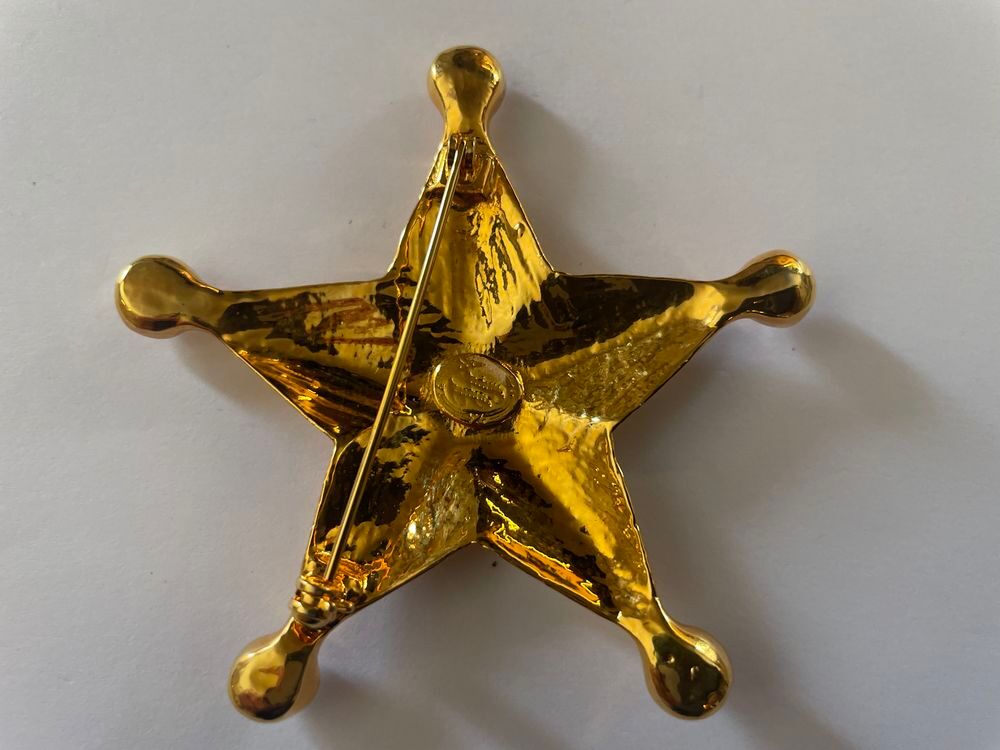 Broche dor&eacute; &eacute;toile strass Ines De La Fressange Bijoux et montres