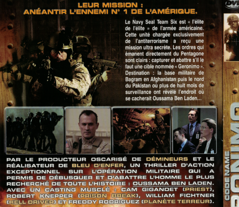 Nom de code Geronimo. LA BATAILLE DE BASSORA DVD et blu-ray