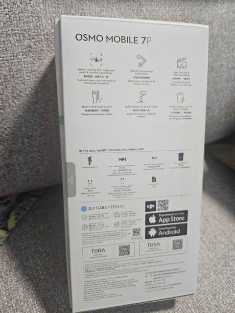 Stabilisateur Nacelle DJI Osmo Mobile 7P pour iPhone, Android, Suivi natif, clairage, Nacelle pour 3 axes, Lancement rapide, trpied intgrs 115 Neuilly-sur-Marne (93)
