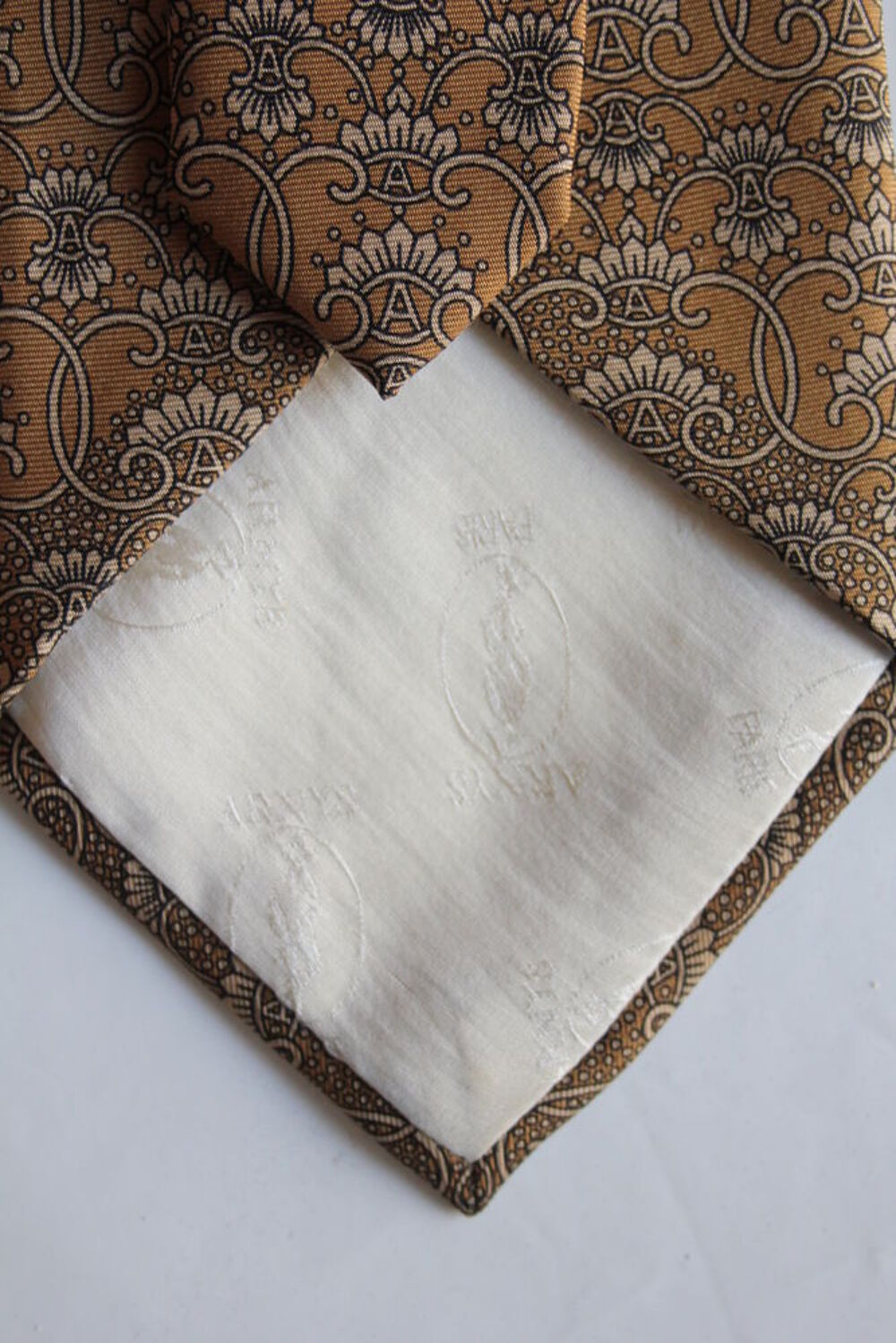 Cravate soie beige ARNYS Bijoux et montres