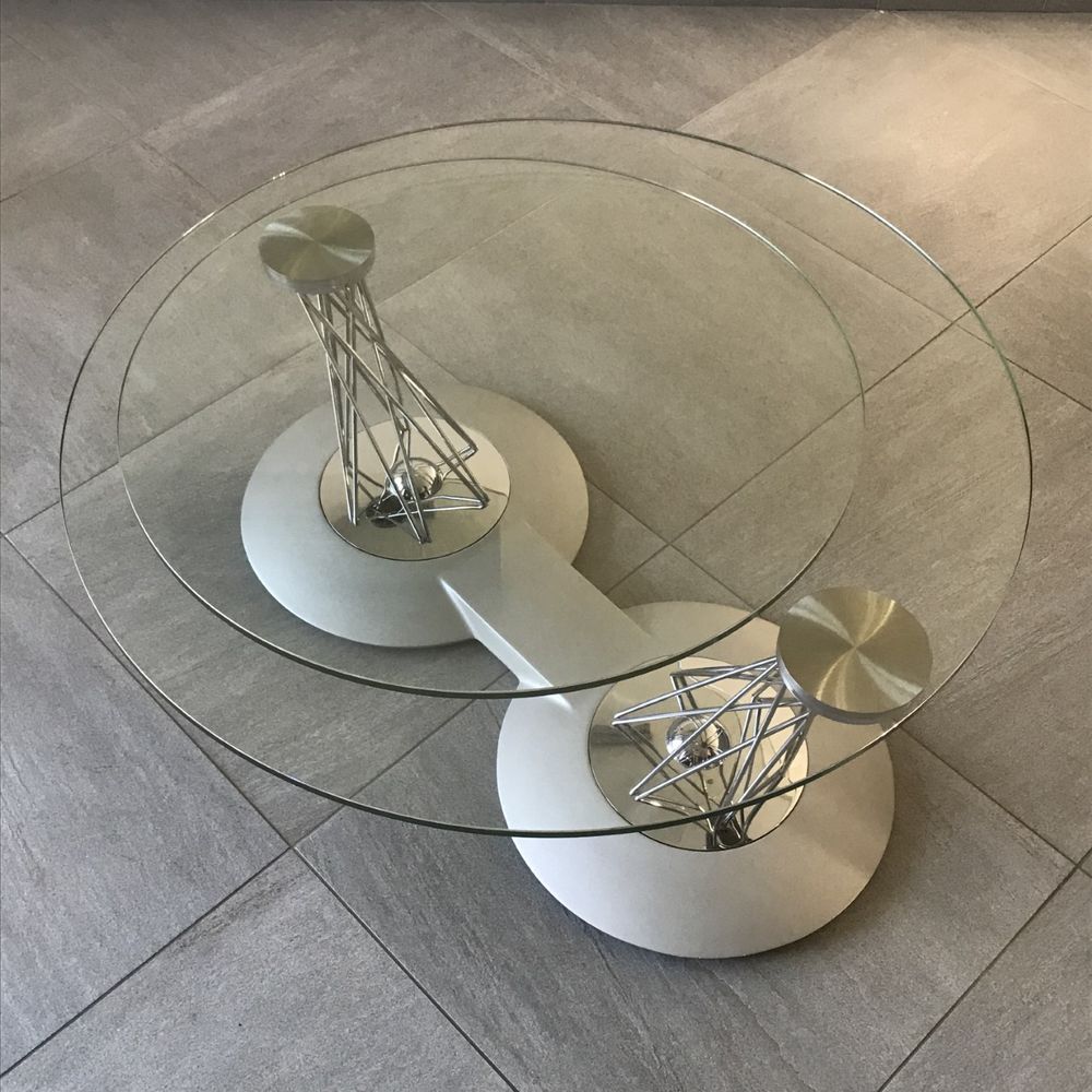 Table basse rotative en verre Meubles