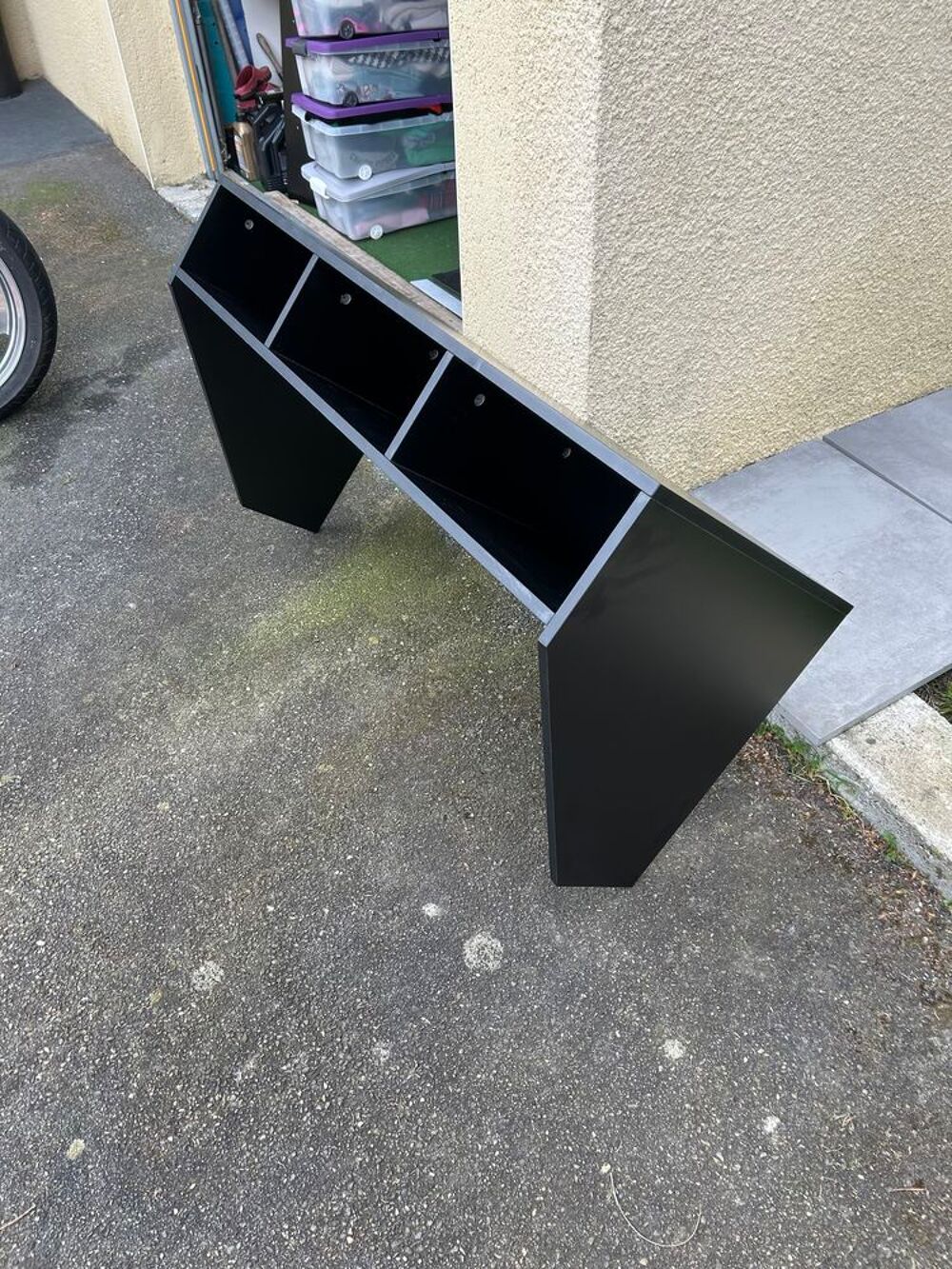 Bureau mural noir Meubles