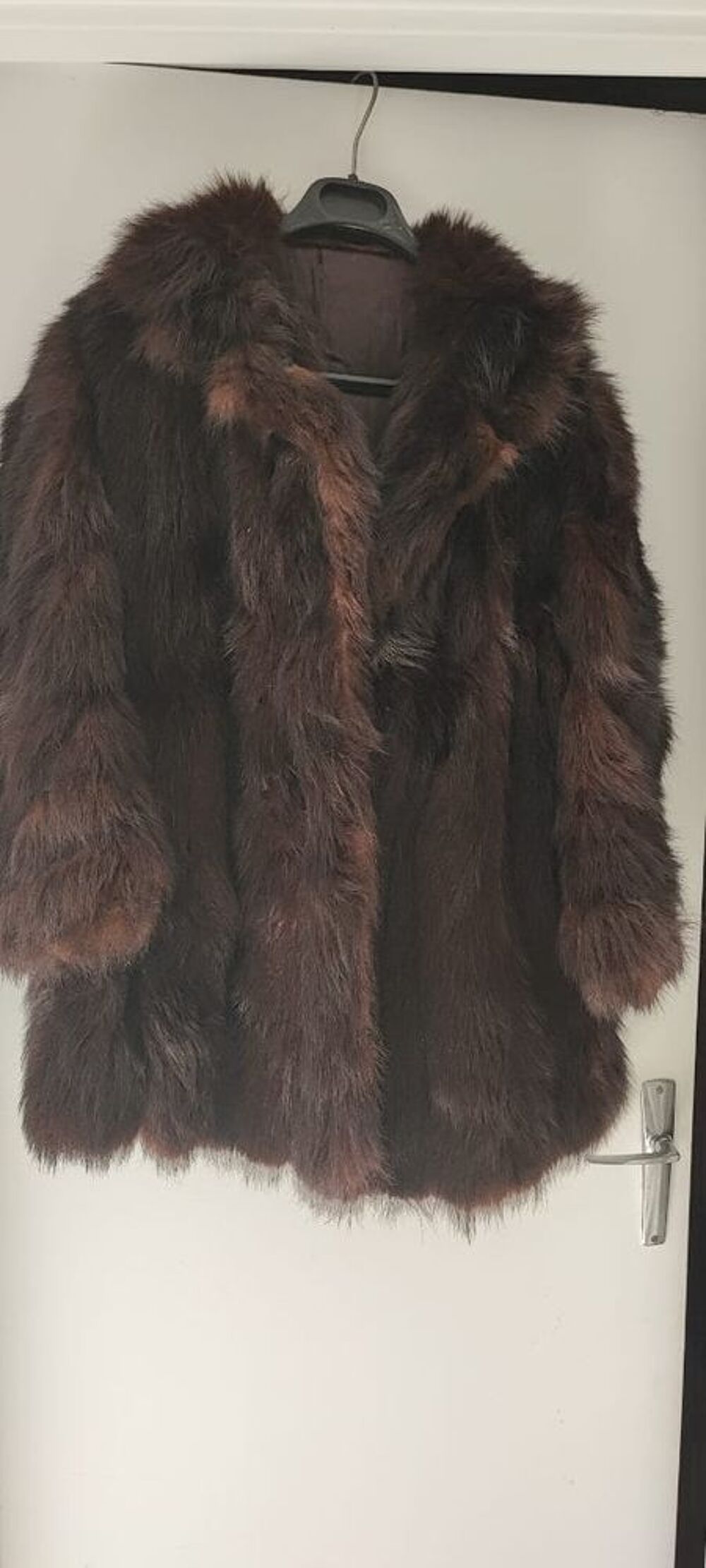 Manteau en fourrure marron Vêtements