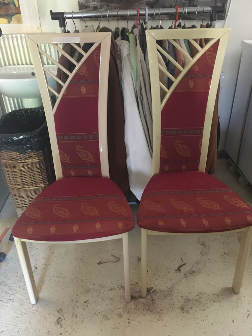 chaises vintage grands dossiers Meubles