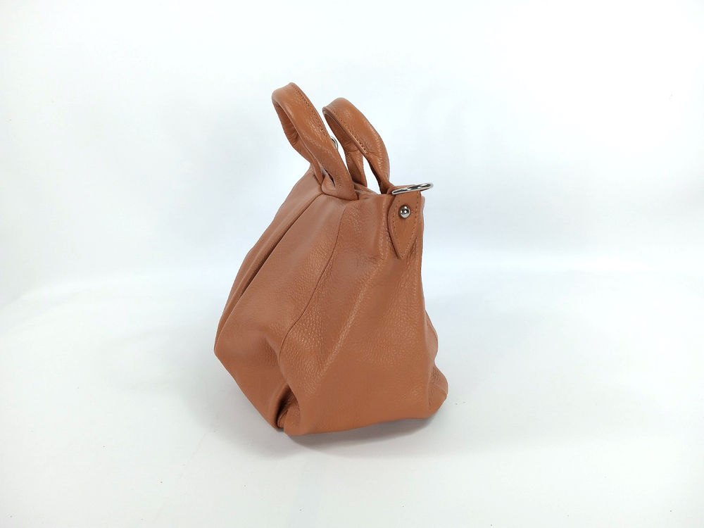 Sac &agrave; main sac bandouli&egrave;re marron en v&eacute;ritable cuir Neuf Maroquinerie