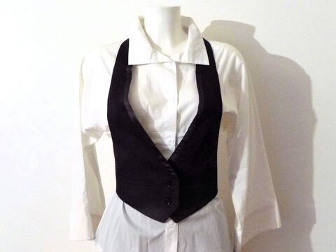 Top / Gilet Dos Nu Violet Aubergine-Taille 38- Vanessa Bruno 65 Paris 15 (75)