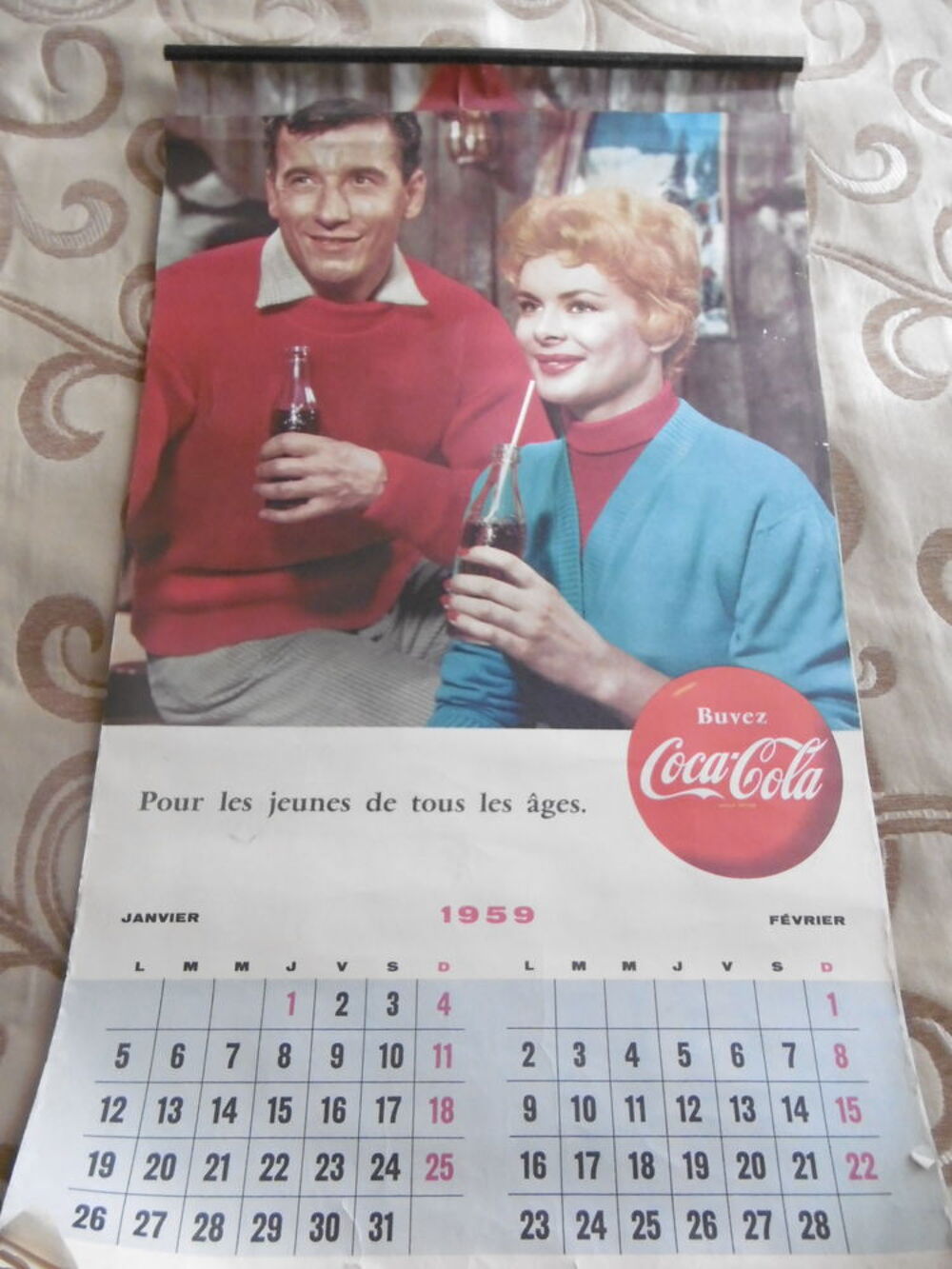 Calendrier Coca cola 1959 
