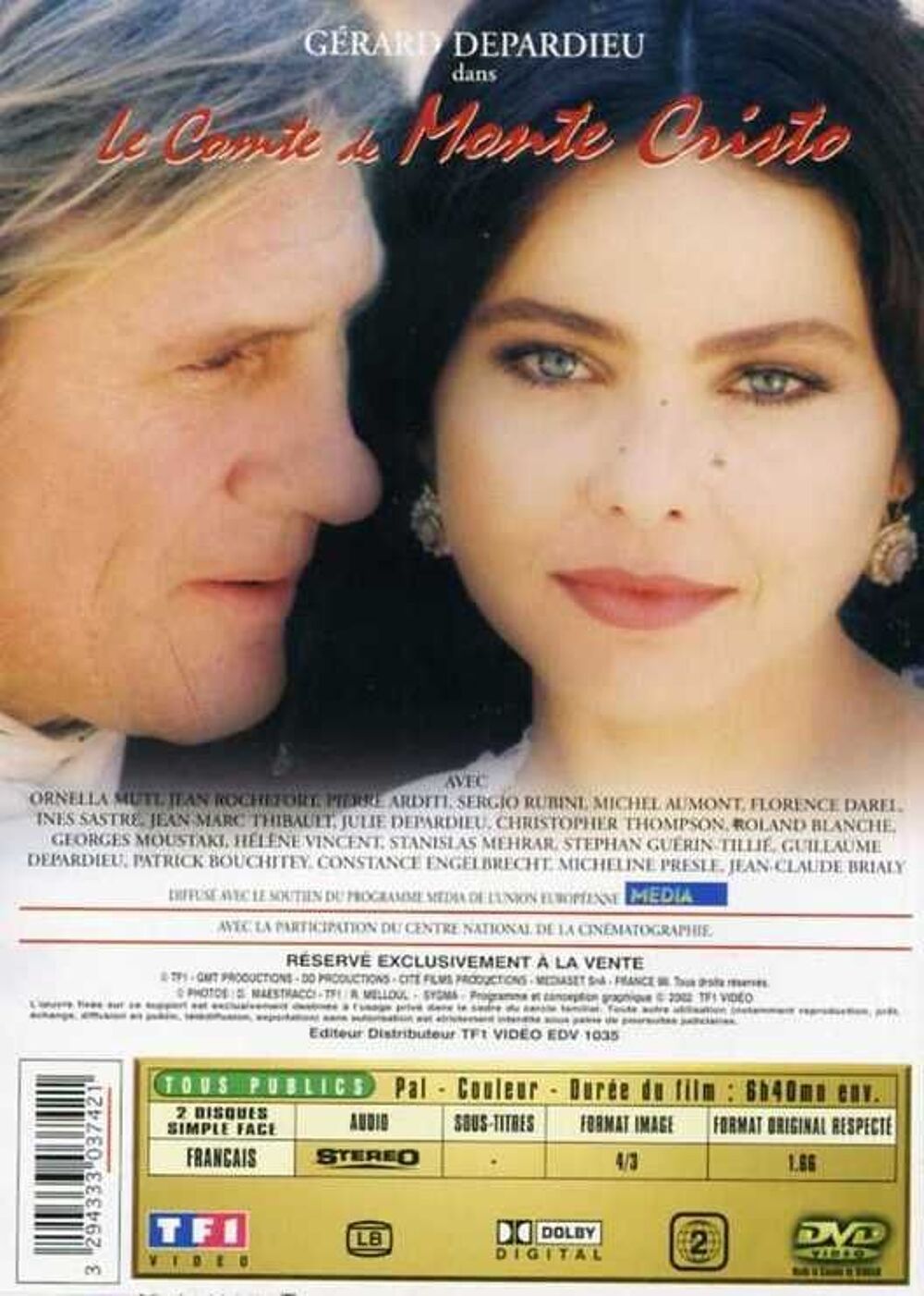 LE COMTE DE MONTE CRISTO COFFRET 2 DVD NEUF SOUS BLISTER DVD et blu-ray