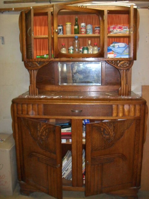 BUFFET VINTAGE DES ANNEES 1920/1925  CHENE MASSIF 180 Villers-ls-Nancy (54)