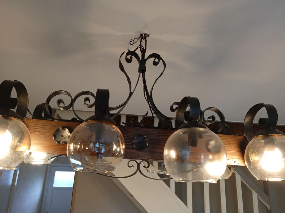 Lustre en Fer Forg&eacute; Décoration