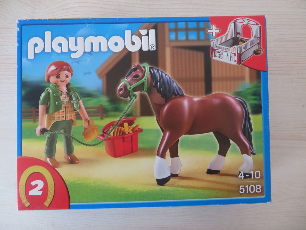 Playmobil 5108 &eacute;table 98% complet Geobra jouet toy figurine Jeux / jouets