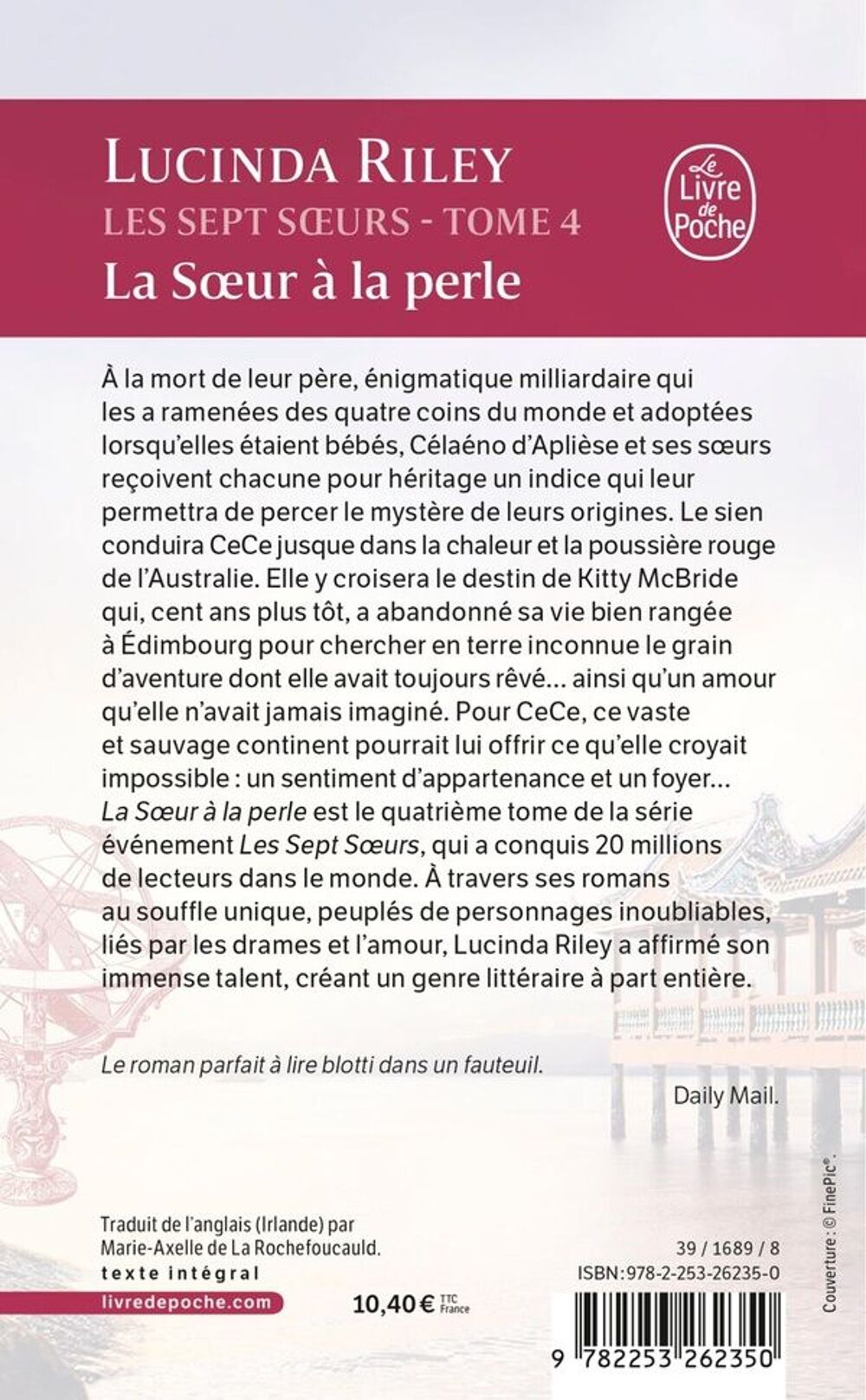 Les sept soeurs Tome 4 : La soeur &agrave; la perle Livres et BD