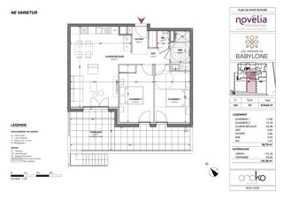  Appartement à vendre 3 pièces 64 m²