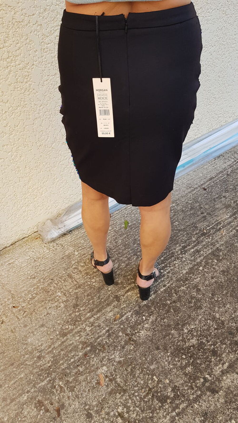 Jupe brillantes multicolore - Taille 42 - Morgan Neuf Vêtements