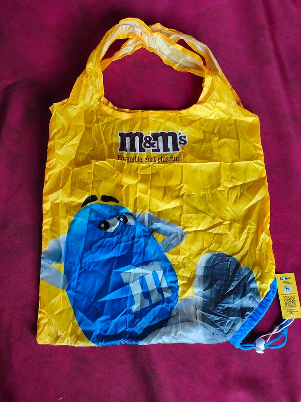Sac neuf M&amp;Ms jaune et bleu Maroquinerie