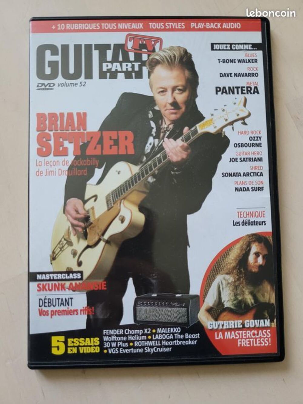 DVD Guitar Part 52 - Brian Setzer DVD et blu-ray