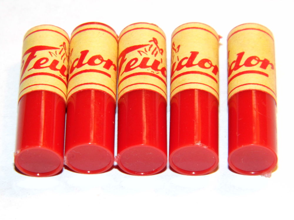 5 tubes LOT de PIERRE a BRIQUET FEUDOR VINTAGE 