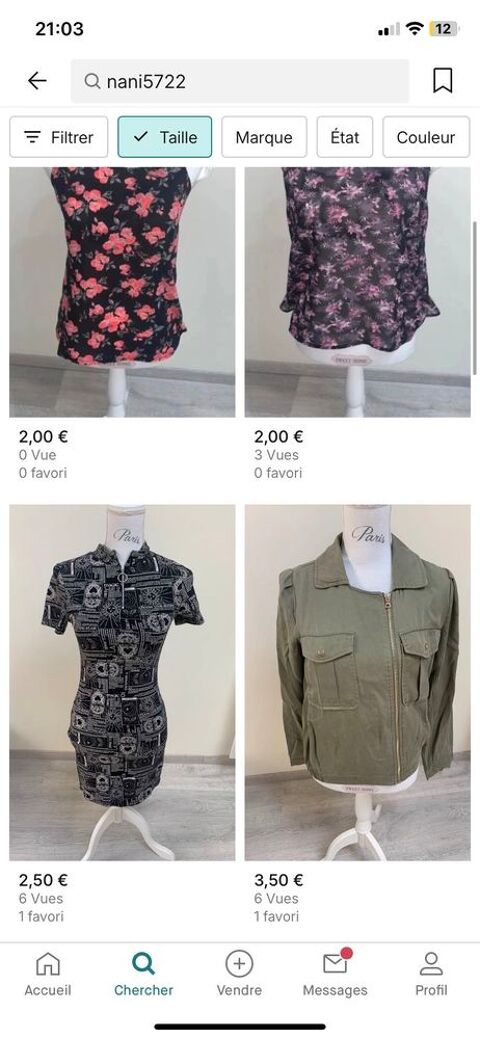 Lot vtements femme S 1 Bologne (52)