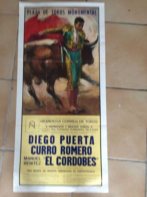 Affiche 1965  El Cordobes  20 € 30 Mougins (06)