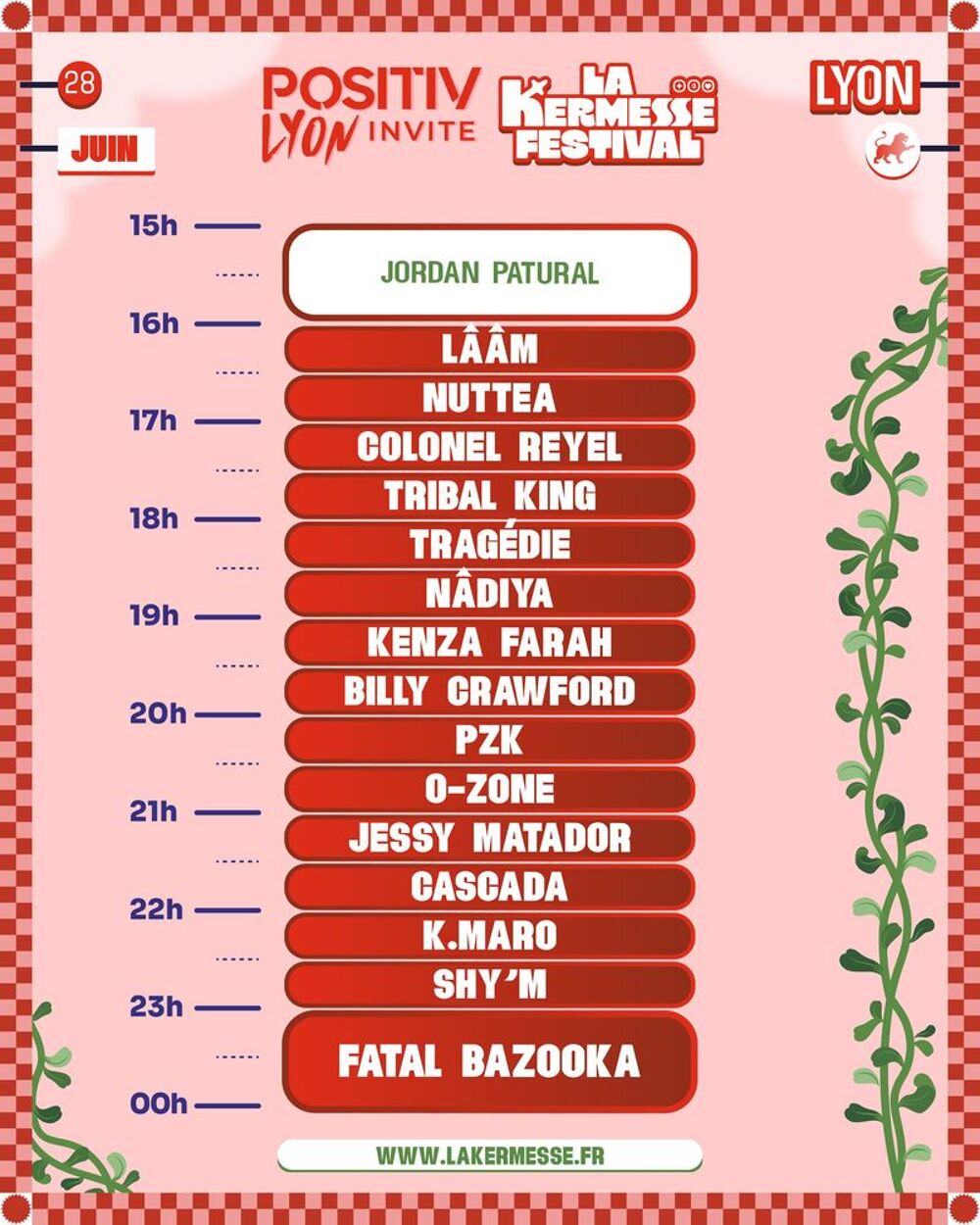 2 places KERMESSE FESTIVAL Lyon 28/06/2026 tribune EST MN Billetterie
