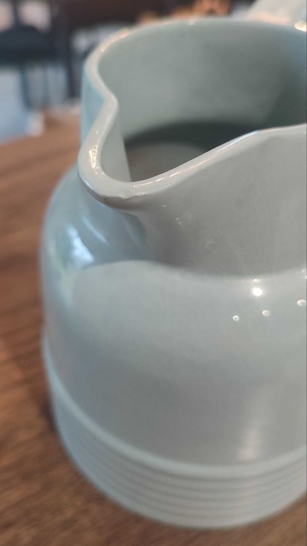 Pichet Art D&eacute;co Longwy, Vert C&eacute;ladon Ann&eacute;es 30-40 